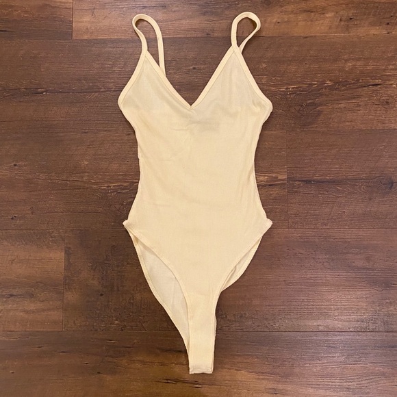 Forever 21 Tops - Yellow Forever 21 Bodysuit